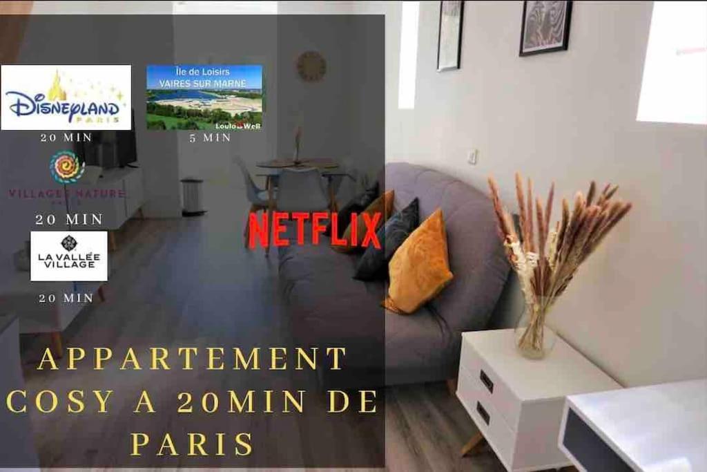Appartement Duplex Proche Disney Et Paris Vaires-sur-Marne Buitenkant foto